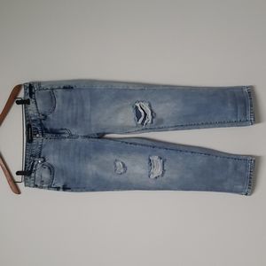 Liverpool "The Crop Boyfriend" distressed jeans